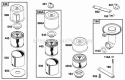 Air Cleaner Grp Diagram and Parts List for  Briggs and Stratton Engine